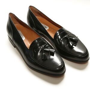 BALLY WOMENS TASSLE LOAFER BLACK SIZE 9